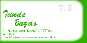 tunde buzas business card